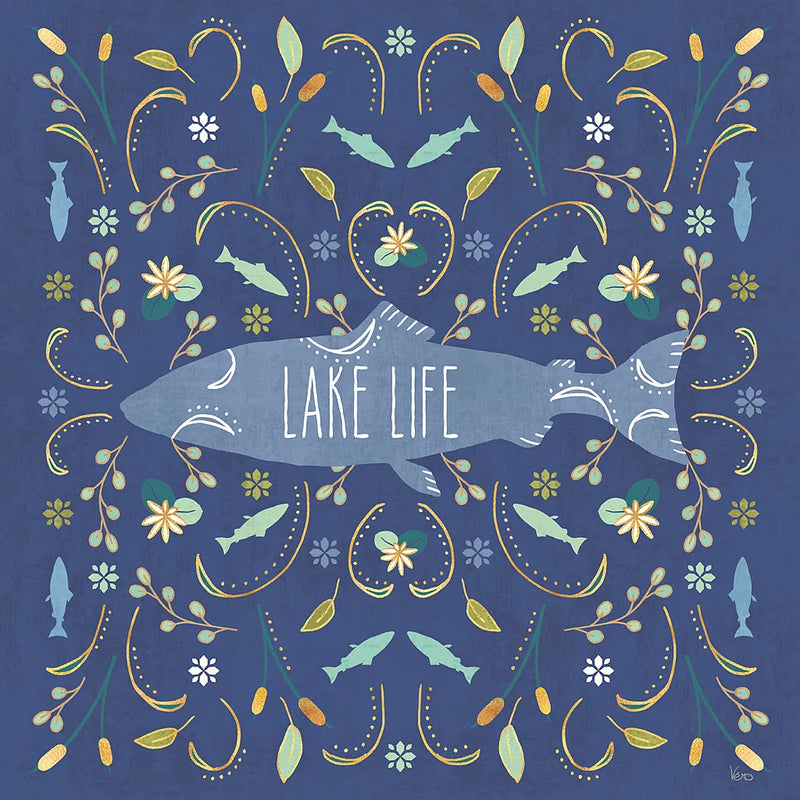 Otomi Lake V Dark by Veronique Charron. SKU 46452a. Archival Giclee Fine art print for wall decor.