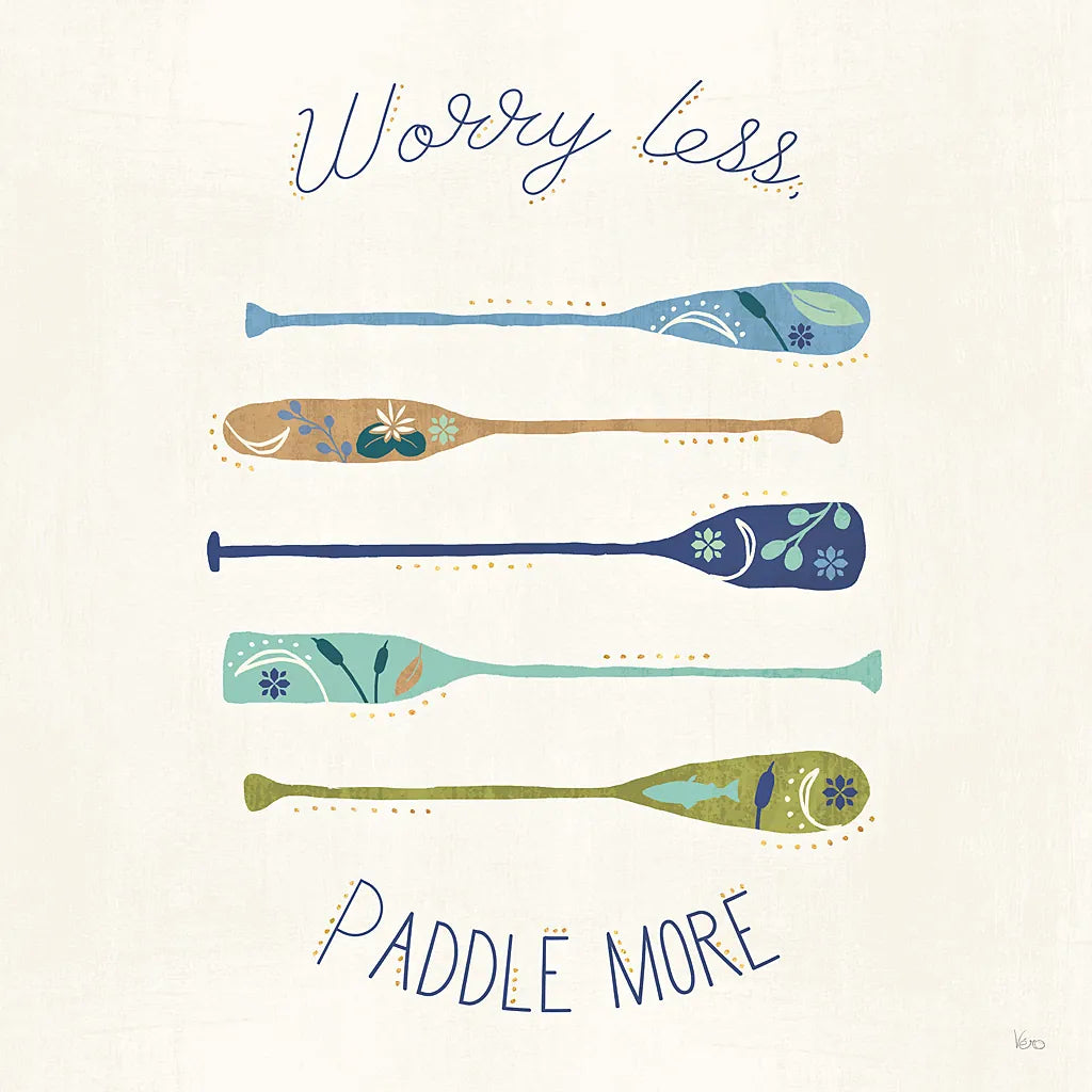 Otomi Lake VII Paddles by Veronique Charron. SKU 48354a. Archival Giclee Fine art print for wall decor.