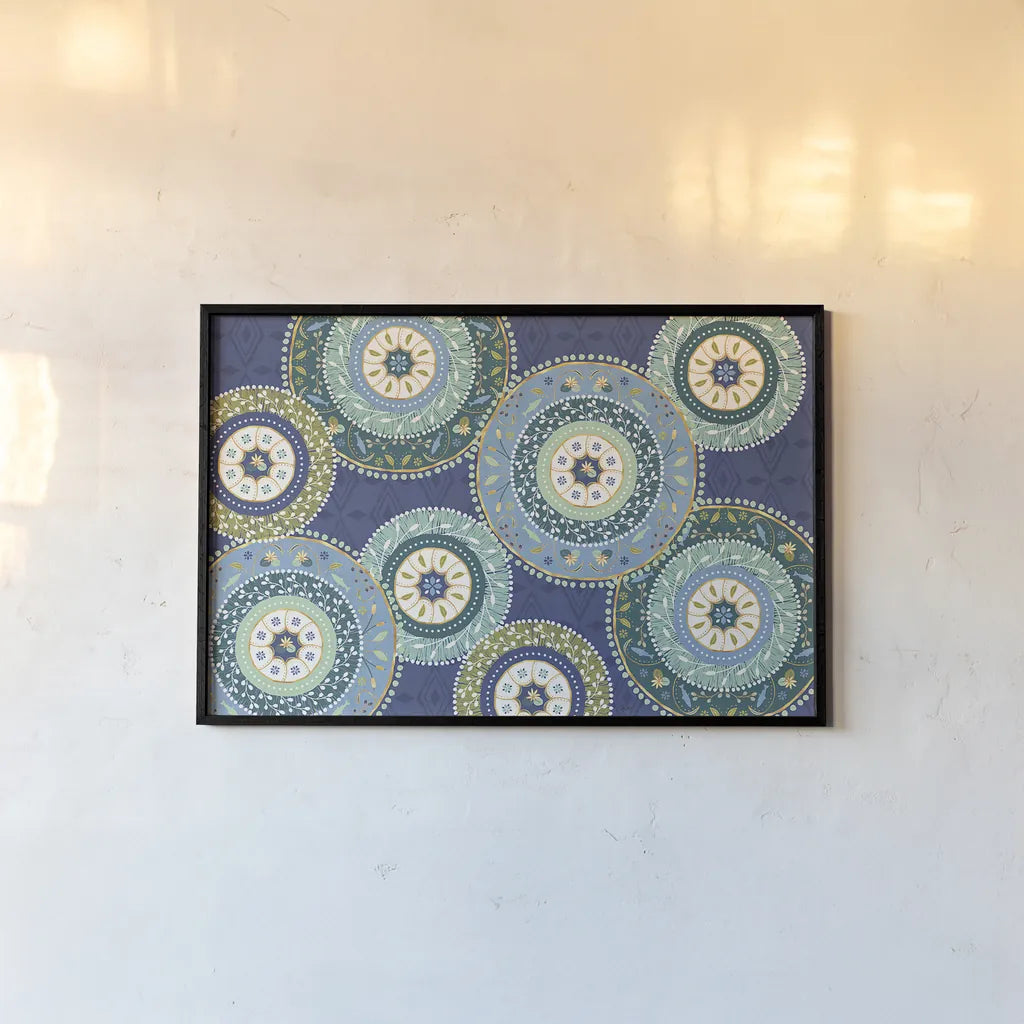 Otomi Lake XI by Veronique Charron. shown as a paper print in a black flame. Available as a archival giclee rolled canvas, fine art paper, or poster print. SKU 46447i.