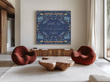 Otomi Lake XIII by Veronique Charron. Shown as extra-large giant wall art in a modern living room. Available as an archival giclee rolled canvas, fine art paper, or poster print. SKU 48357a.