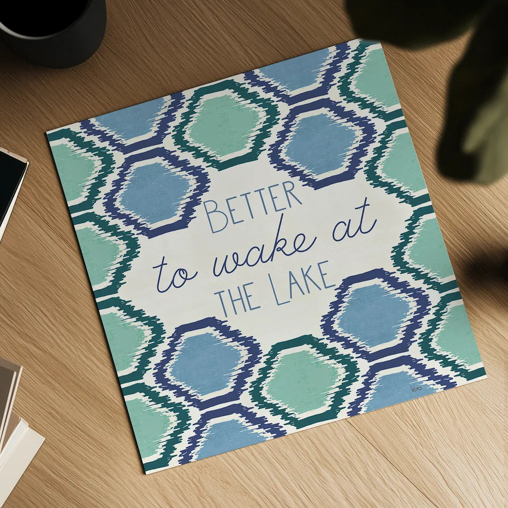 Otomi Lake XVI by Veronique Charron. Shown as a detailed flat fine art print, highlighting archival giclee quality. Available as an archival giclee rolled canvas, fine art paper, or poster print. SKU 48360a.