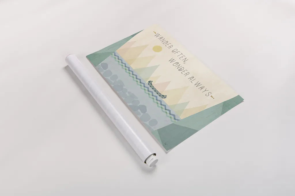 Outdoor Geo I by Veronique Charron. shown as a rolled paper print. Available as archival giclee rolled canvas, fine art paper, or poster print. SKU 36760i.