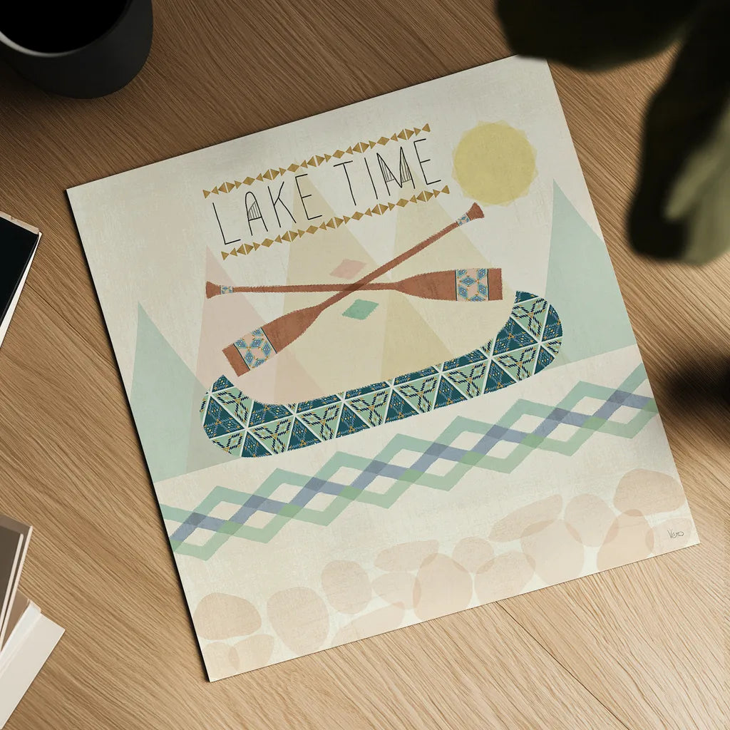 Outdoor Geo IV by Veronique Charron. Shown as a detailed flat fine art print, highlighting archival giclee quality. Available as an archival giclee rolled canvas, fine art paper, or poster print. SKU 36763a.