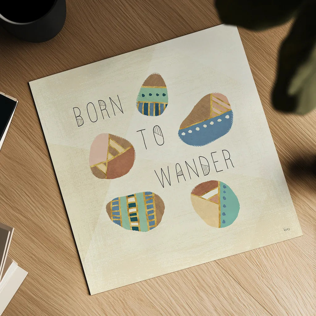 Outdoor Geo IX by Veronique Charron. Shown as a detailed flat fine art print, highlighting archival giclee quality. Available as an archival giclee rolled canvas, fine art paper, or poster print. SKU 36768a.