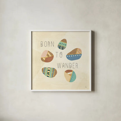 Outdoor Geo IX by Veronique Charron. Shown in a crisp white glass frame for a clean and minimalist style. Available as an archival giclee rolled canvas, fine art paper, or poster print. SKU 36768a.