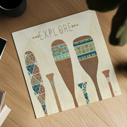 Outdoor Geo VII by Veronique Charron. Shown as a detailed flat fine art print, highlighting archival giclee quality. Available as an archival giclee rolled canvas, fine art paper, or poster print. SKU 36766a.