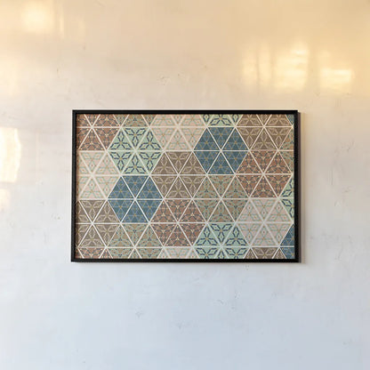 Outdoor Geo XI by Veronique Charron. shown as a paper print in a black flame. Available as a archival giclee rolled canvas, fine art paper, or poster print. SKU 36770i.