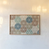 Outdoor Geo XI by Veronique Charron. shown as a paper print in a natural frame. Available as a archival giclee rolled canvas, fine art paper, or poster print. SKU 36770i.