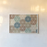 Outdoor Geo XI by Veronique Charron. shown as a paper print in a white frame. Available as a archival giclee rolled canvas, fine art paper, or poster print. SKU 36770i.