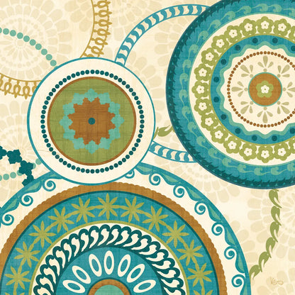 Owl Forest Suzani II by Veronique Charron. SKU 9070a. Archival Giclee Fine art print for wall decor.