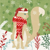 Purrfect Holiday IV by Veronique Charron. SKU 67156a. Archival Giclee Fine art print for wall decor.