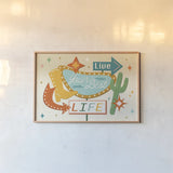 Roadside I by Veronique Charron. shown as a paper print in a natural frame. Available as a archival giclee rolled canvas, fine art paper, or poster print. SKU 95816i.