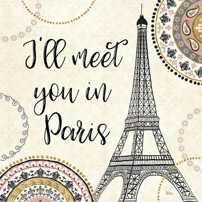 Romance in Paris II by Veronique Charron. SKU 33557a. Archival Giclee Fine art print for wall decor.