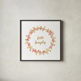 Say it Simply I White by Veronique Charron. Shown in a sleek black glass frame for a contemporary gallery look. Available as an archival giclee rolled canvas, fine art paper, or poster print. SKU 68500a.