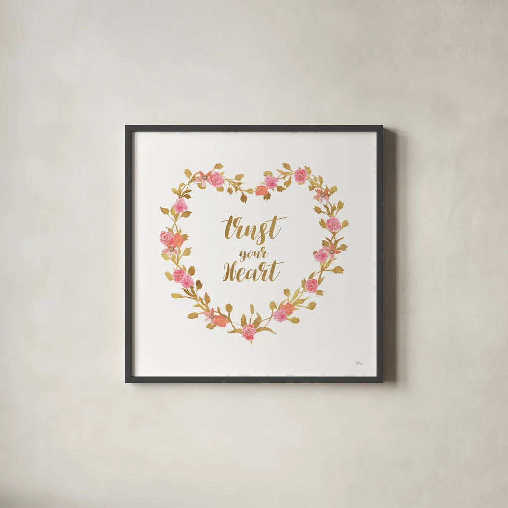 Say it Simply II White by Veronique Charron. Shown in a sleek black glass frame for a contemporary gallery look. Available as an archival giclee rolled canvas, fine art paper, or poster print. SKU 68501a.