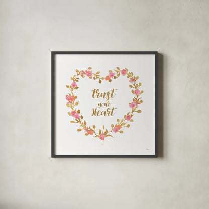 Say it Simply II White by Veronique Charron. Shown in a sleek black glass frame for a contemporary gallery look. Available as an archival giclee rolled canvas, fine art paper, or poster print. SKU 68501a.