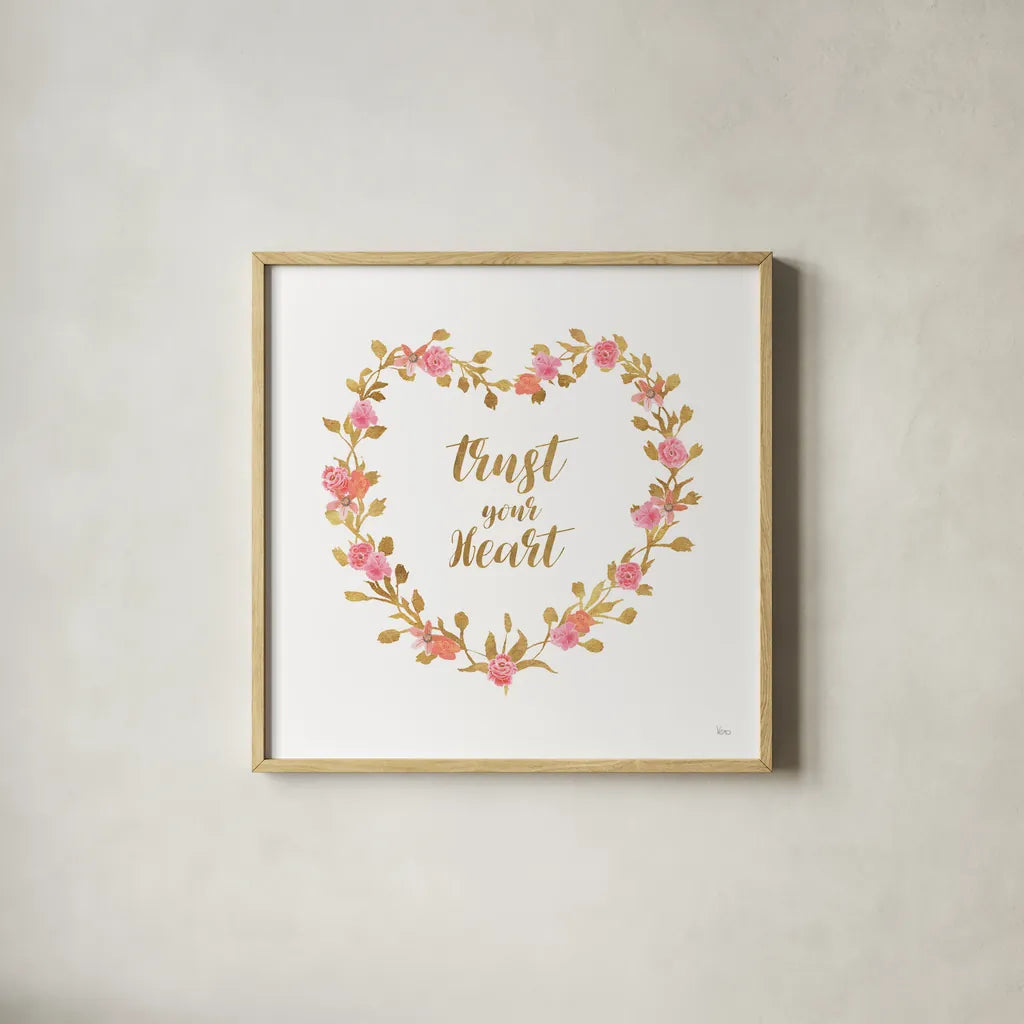 Say it Simply II White by Veronique Charron. Shown in a natural wood glass frame for a timeless modern aesthetic. Available as an archival giclee rolled canvas, fine art paper, or poster print. SKU 68501a.