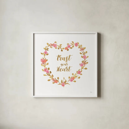 Say it Simply II White by Veronique Charron. Shown in a crisp white glass frame for a clean and minimalist style. Available as an archival giclee rolled canvas, fine art paper, or poster print. SKU 68501a.