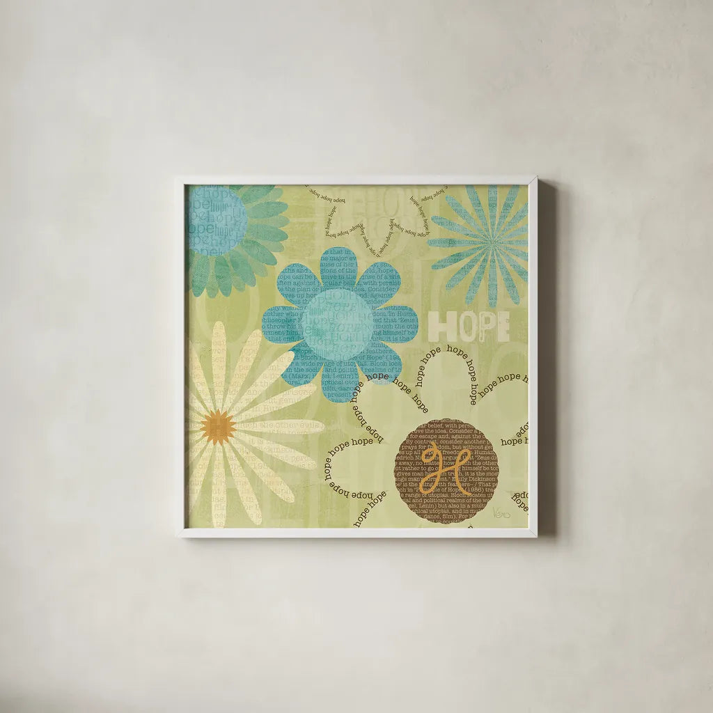 Say it with Flowers I by Veronique Charron. Shown in a crisp white glass frame for a clean and minimalist style. Available as an archival giclee rolled canvas, fine art paper, or poster print. SKU 6631a.
