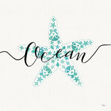Sea Charms I Teal by Veronique Charron. SKU 32000a. Archival Giclee Fine art print for wall decor.