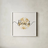 Sea Charms II by Veronique Charron. Shown in a crisp white glass frame for a clean and minimalist style. Available as an archival giclee rolled canvas, fine art paper, or poster print. SKU 31991a.