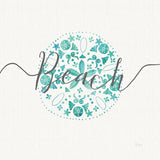 Sea Charms II Gray Words by Veronique Charron. SKU 33608a. Archival Giclee Fine art print for wall decor.