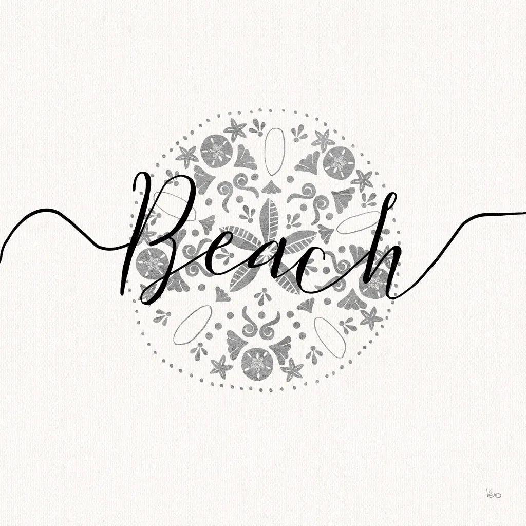 Sea Charms II Silver by Veronique Charron. SKU 63494a. Archival Giclee Fine art print for wall decor.