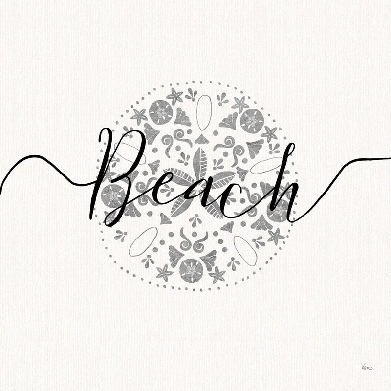 Sea Charms II Silver by Veronique Charron. SKU 63494a. Archival Giclee Fine art print for wall decor.
