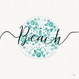 Sea Charms II Teal by Veronique Charron. SKU 32001a. Archival Giclee Fine art print for wall decor.