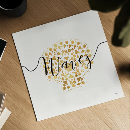 Sea Charms III by Veronique Charron. Shown as a detailed flat fine art print, highlighting archival giclee quality. Available as an archival giclee rolled canvas, fine art paper, or poster print. SKU 31992a.