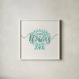 Sea Charms III Gray Words by Veronique Charron. Shown in a crisp white glass frame for a clean and minimalist style. Available as an archival giclee rolled canvas, fine art paper, or poster print. SKU 33609a.