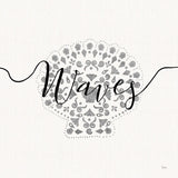 Sea Charms III Silver by Veronique Charron. SKU 63495a. Archival Giclee Fine art print for wall decor.