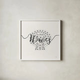 Sea Charms III Silver by Veronique Charron. Shown in a crisp white glass frame for a clean and minimalist style. Available as an archival giclee rolled canvas, fine art paper, or poster print. SKU 63495a.