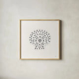 Sea Charms III no Words Silver by Veronique Charron. Shown in a natural wood glass frame for a timeless modern aesthetic. Available as an archival giclee rolled canvas, fine art paper, or poster print. SKU 63491a.