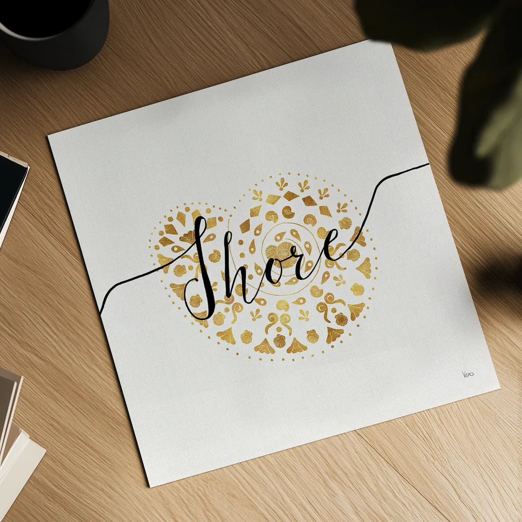 Sea Charms IV by Veronique Charron. Shown as a detailed flat fine art print, highlighting archival giclee quality. Available as an archival giclee rolled canvas, fine art paper, or poster print. SKU 31993a.