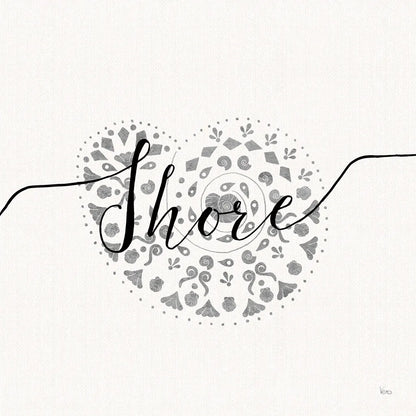 Sea Charms IV Silver by Veronique Charron. SKU 63496a. Archival Giclee Fine art print for wall decor.