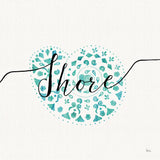 Sea Charms IV Teal by Veronique Charron. SKU 32003a. Archival Giclee Fine art print for wall decor.