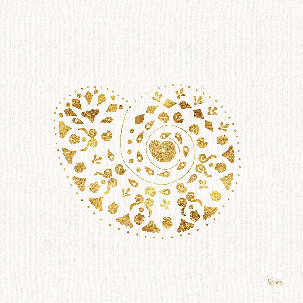 Sea Charms IV no Words by Veronique Charron. SKU 32999a. Archival Giclee Fine art print for wall decor.