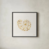 Sea Charms IV no Words by Veronique Charron. Shown in a sleek black glass frame for a contemporary gallery look. Available as an archival giclee rolled canvas, fine art paper, or poster print. SKU 32999a.