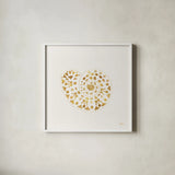 Sea Charms IV no Words by Veronique Charron. Shown in a crisp white glass frame for a clean and minimalist style. Available as an archival giclee rolled canvas, fine art paper, or poster print. SKU 32999a.