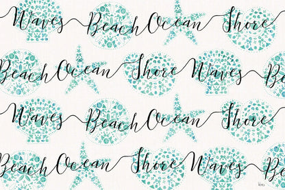 Sea Charms IX Teal by Veronique Charron. SKU 32008i. Archival Giclee Fine art print for wall decor.