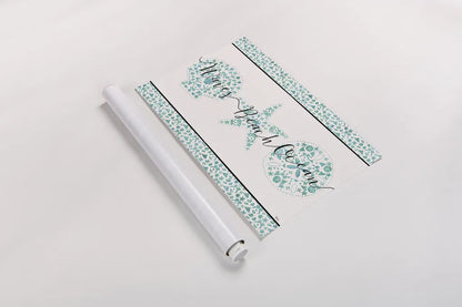 Sea Charms VII Teal by Veronique Charron. shown as a rolled paper print. Available as archival giclee rolled canvas, fine art paper, or poster print. SKU 32006i.