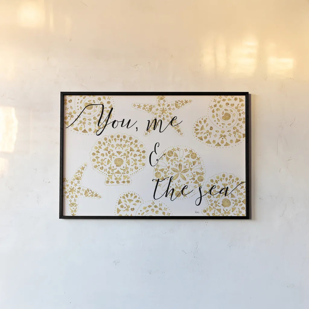 Sea Charms VIII by Veronique Charron. shown as a paper print in a black flame. Available as a archival giclee rolled canvas, fine art paper, or poster print. SKU 31997i.