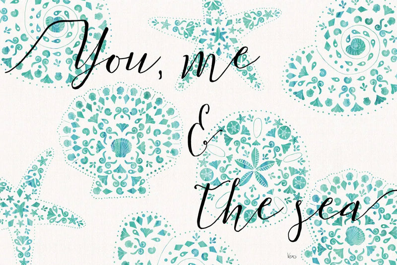Sea Charms VIII Teal by Veronique Charron. SKU 32007i. Archival Giclee Fine art print for wall decor.