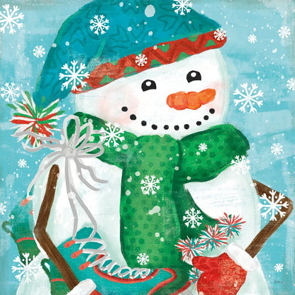 Snowy Fun IV by Veronique Charron. SKU 58171a. Archival Giclee Fine art print for wall decor.