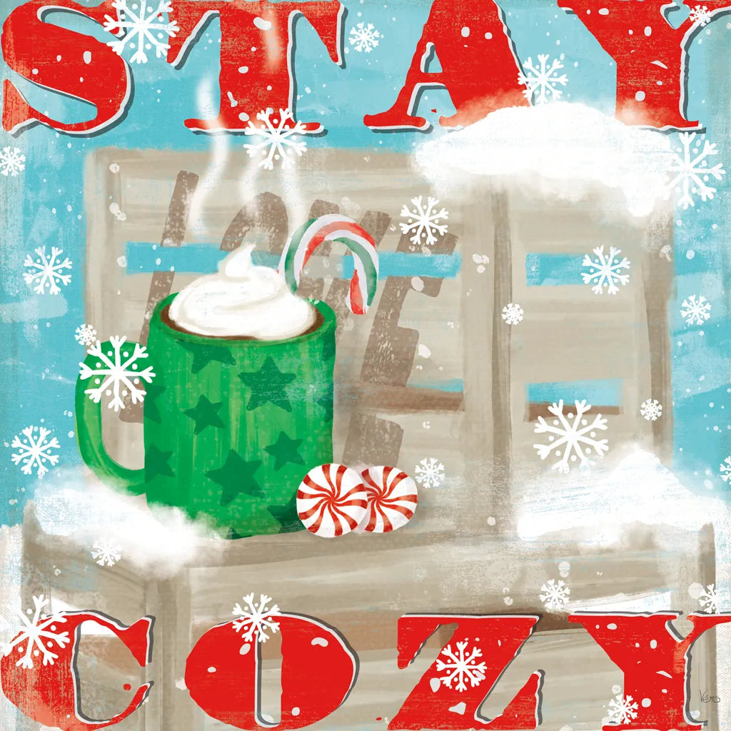 Snowy Fun VI by Veronique Charron. SKU 58173a. Archival Giclee Fine art print for wall decor.