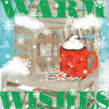 Snowy Fun VII by Veronique Charron. SKU 58174a. Archival Giclee Fine art print for wall decor.