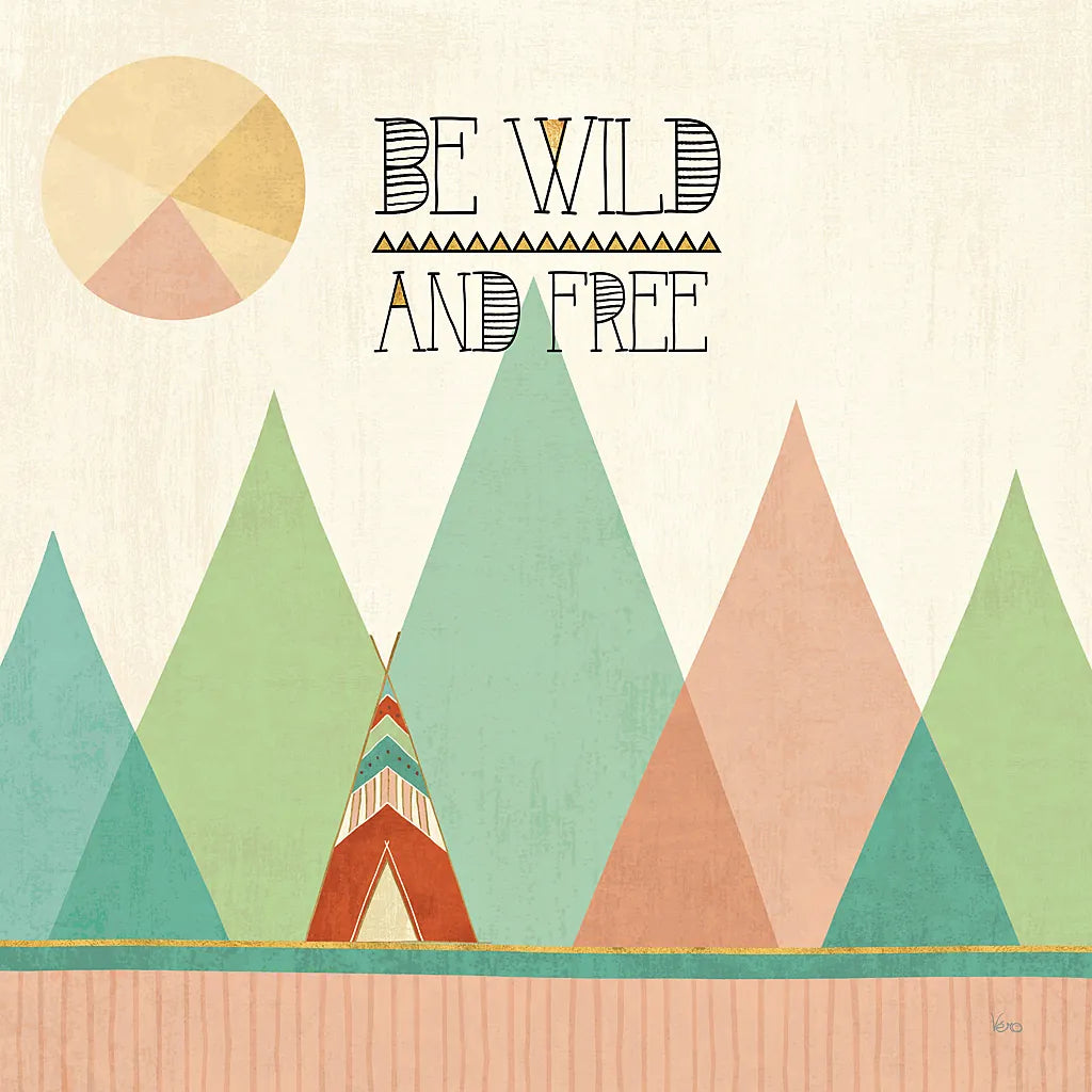 Southwest Geo II by Veronique Charron. SKU 33005a. Archival Giclee Fine art print for wall decor.