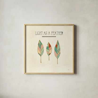 Southwest Geo VII by Veronique Charron. Shown in a natural wood glass frame for a timeless modern aesthetic. Available as an archival giclee rolled canvas, fine art paper, or poster print. SKU 33010a.