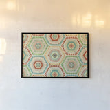 Southwest Geo XI by Veronique Charron. shown as a paper print in a black flame. Available as a archival giclee rolled canvas, fine art paper, or poster print. SKU 33014i.
